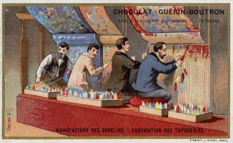 Herstellung von Wandteppichen in der Gobelins-Manufaktur von French School