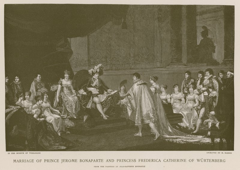 Hochzeit von Prinz Jerome Bonaparte und Prinzessin Frederica Catherine von Württemberg von French School