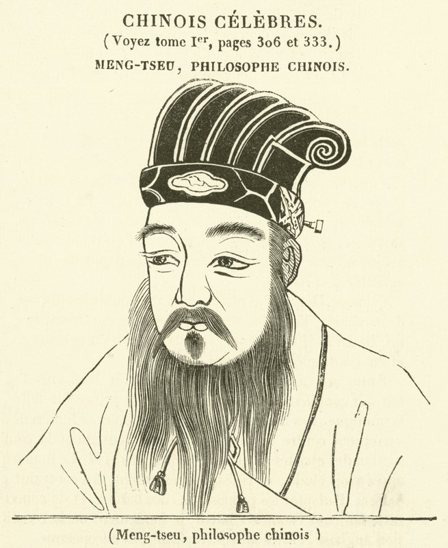 Meng-tseu, chinesischer Philosoph von French School