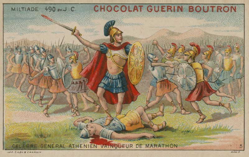 Miltiades, athenischer General und Sieger der Schlacht bei Marathon, 490 v. Chr. von French School
