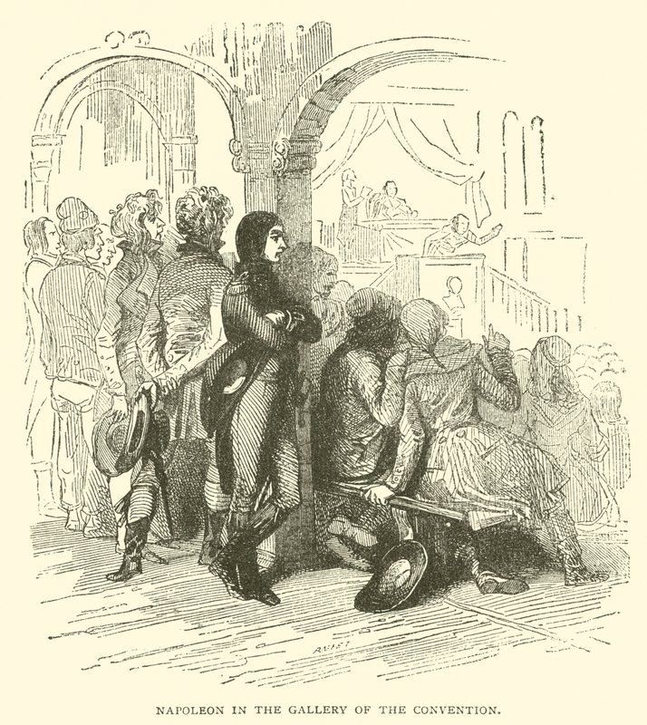Napoleon in der Galerie der Konvention (Gravur) von French School