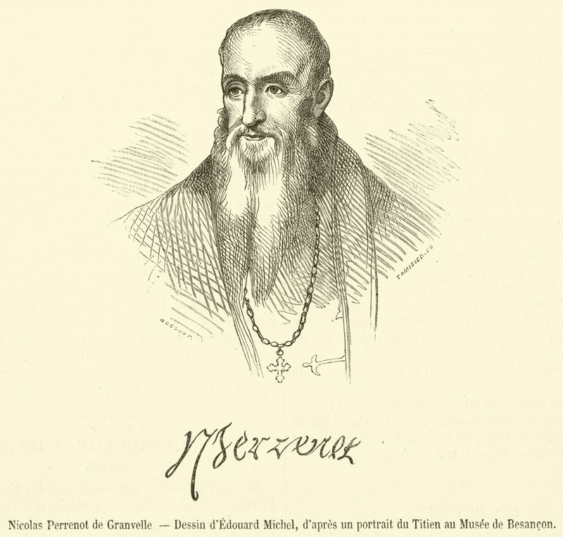 Nicolas Perrenot de Granvelle (Stich) von French School