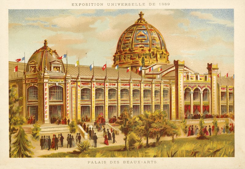 Palast der Schönen Künste, Weltausstellung 1889, Paris von French School