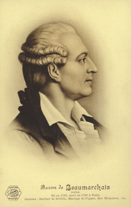 Pierre Beaumarchais, französischer Dramatiker von French School