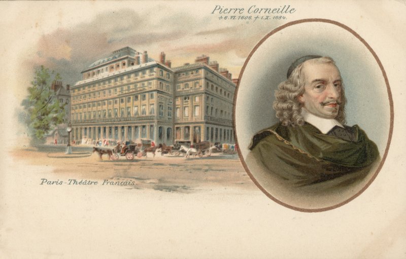 Pierre Corneille (Farblithografie) von French School