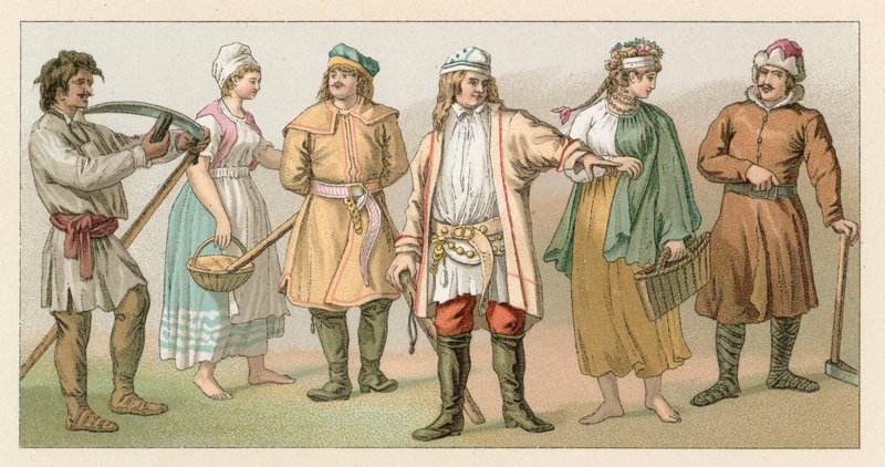 Polnische Tracht von French School