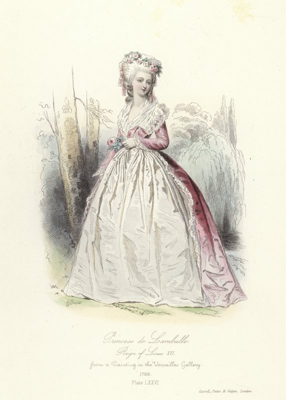 Prinzessin de Lamballe, Regierungszeit von Ludwig XVI. von Frankreich von French School