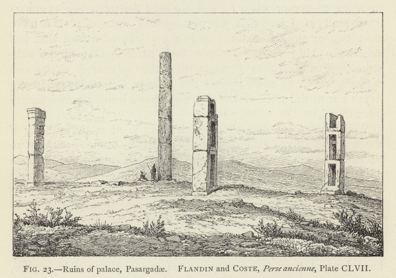 Ruinen des Palastes, Pasargadae von French School