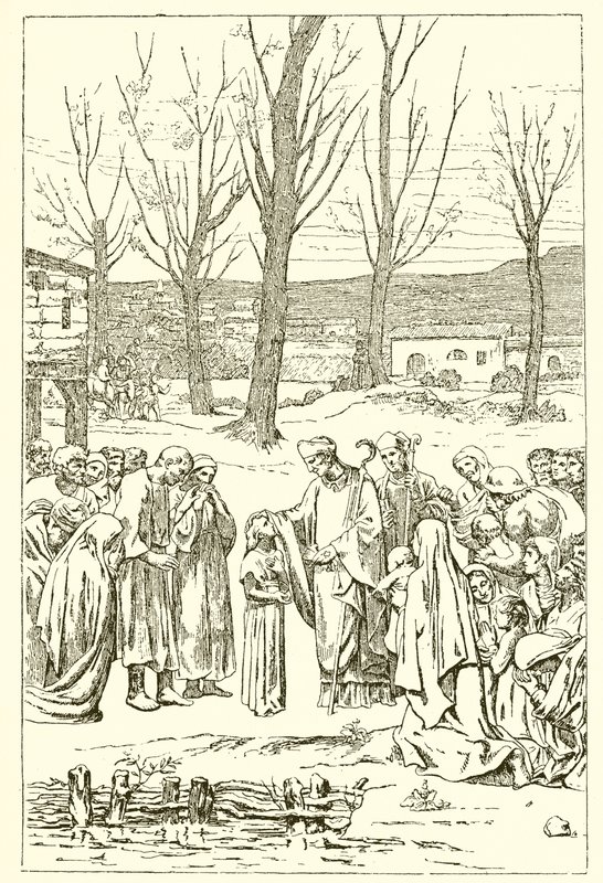 Heiliger Germanus und Genoveva von French School