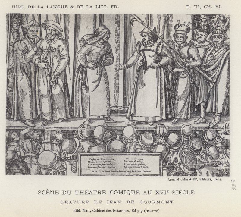 Scene Du Theatre Comique Au XVIe Siecle von French School