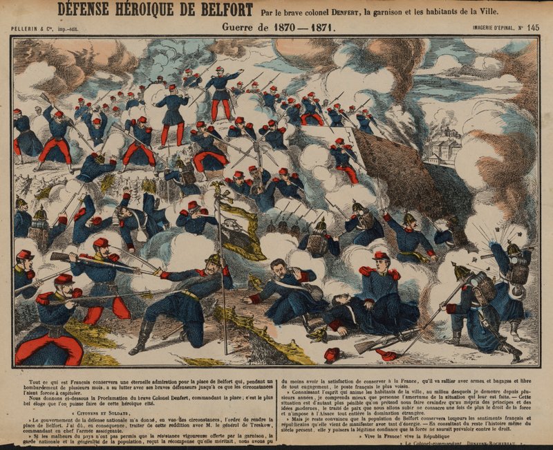 Belagerung von Belfort, Deutsch-Französischer Krieg, November 1870 - Februar 1871 von French School