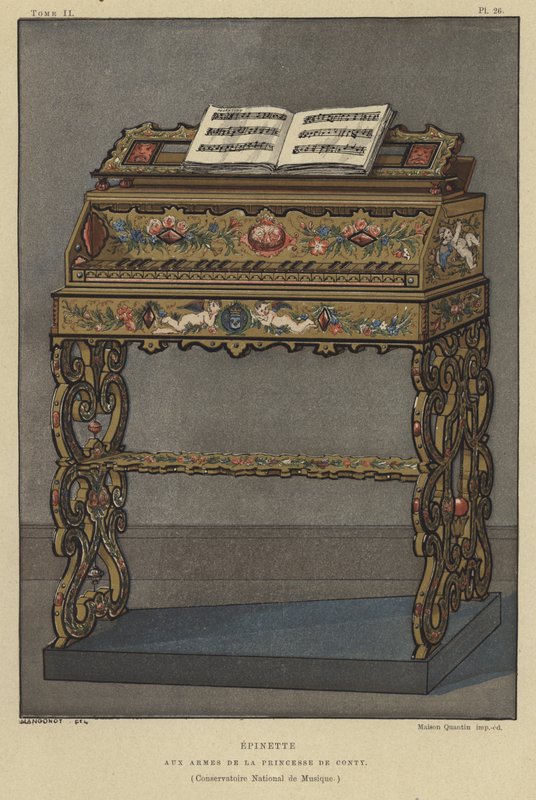 Spinett mit dem Wappen der Prinzessin von Conti von French School