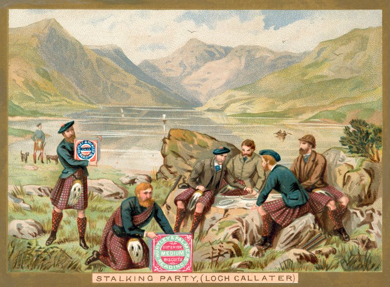 Pirschgesellschaft, Loch Callater, Schottland von French School