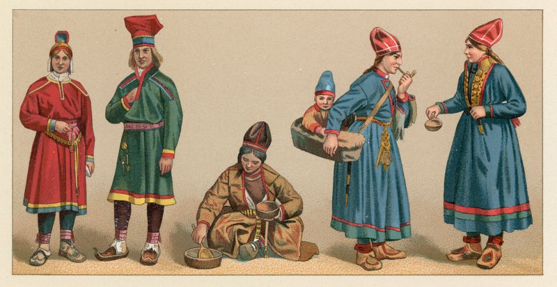 Schwedische Tracht von French School