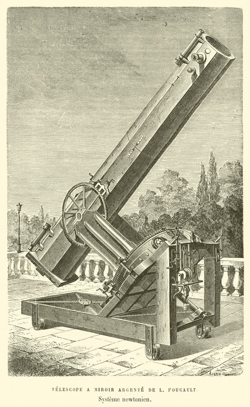 Spiegelteleskop von L. Foucault, Newtonsches System von French School