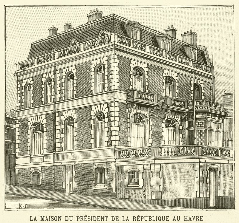 Das Haus des Präsidenten von Frankreich in Le Havre von French School