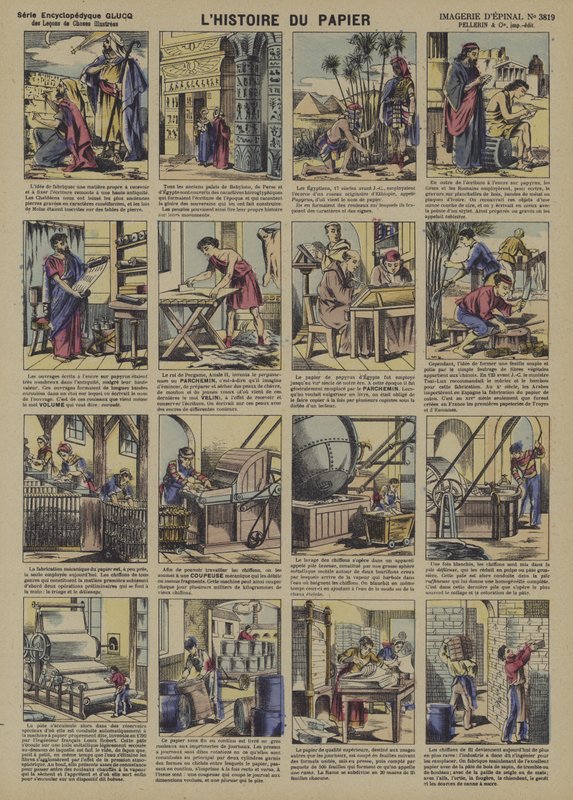 Die Geschichte des Papiers von French School