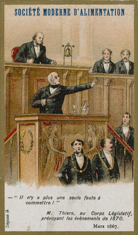 Sammelkarte von der Societe Moderne d
