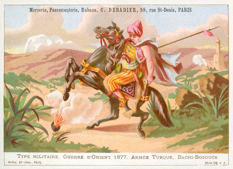 Türkischer Bashi-Bazouk, Russisch-Türkischer Krieg von French School