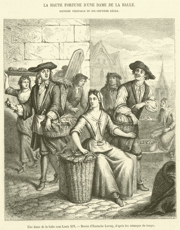 Eine Dame der Halle unter Ludwig XIV. von French School