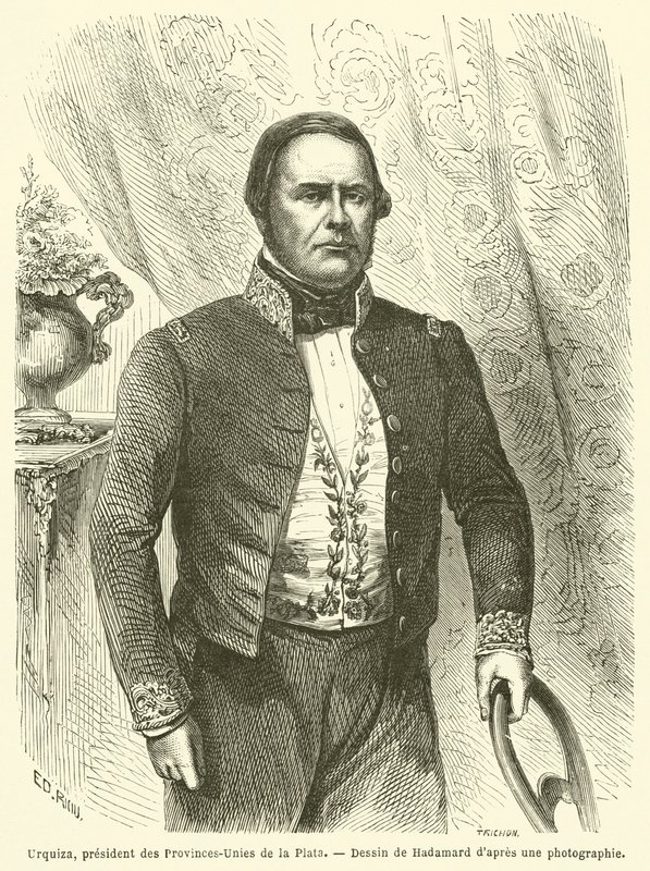 Urquiza, Präsident der Vereinigten Provinzen des La Plata von French School