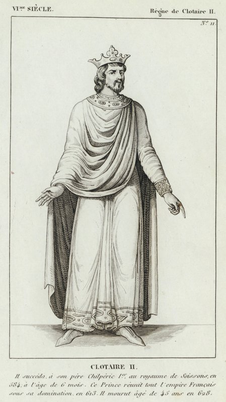 VI Jahrhundert, Herrschaft von Chlothar II., Chlothar II. von French School