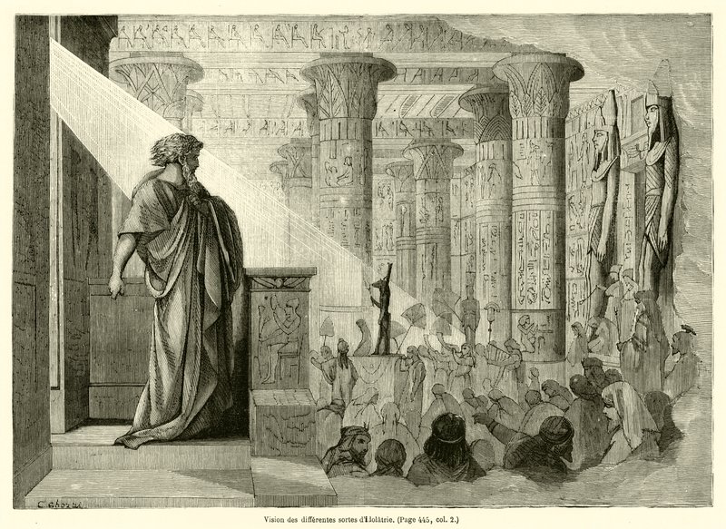 Vision der verschiedenen Arten von Götzendienst von French School