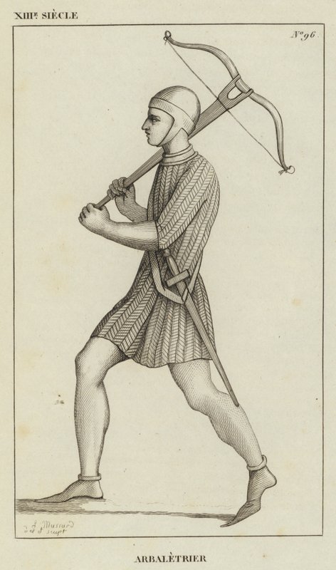 XIII Jahrhundert, Armbrustschütze von French School