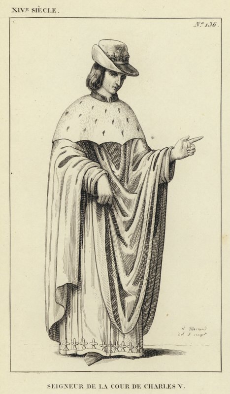 XIV Jahrhundert, Herr am Hof von Karl V. von French School