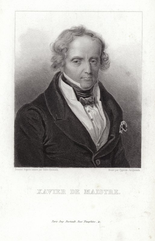 Xavier de Maistre, französischer Soldat und Autor von French School