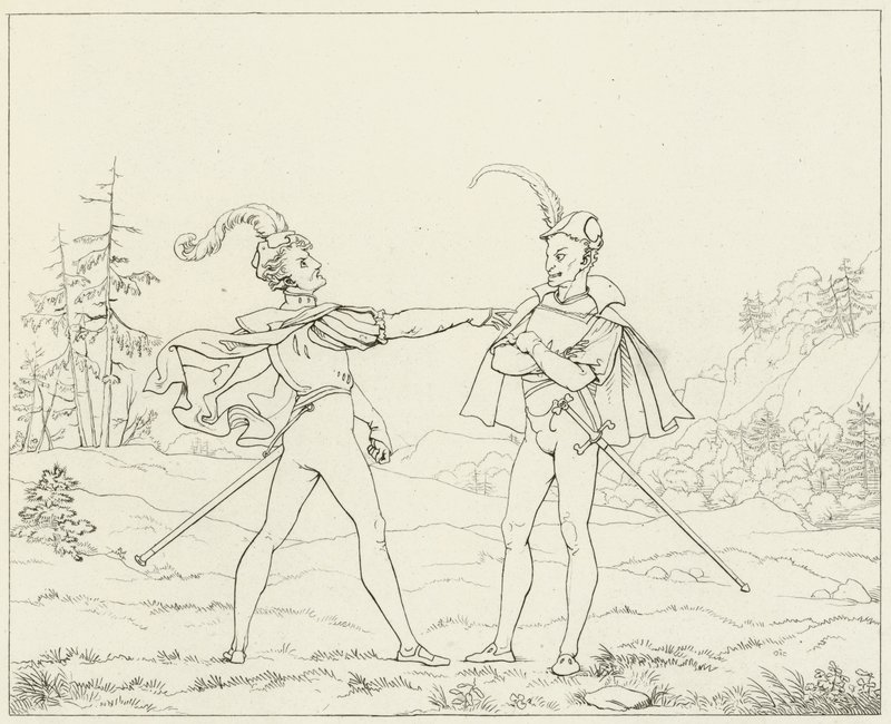Illustration zu Goethes Faust von Friedrich August Moritz Retzsch