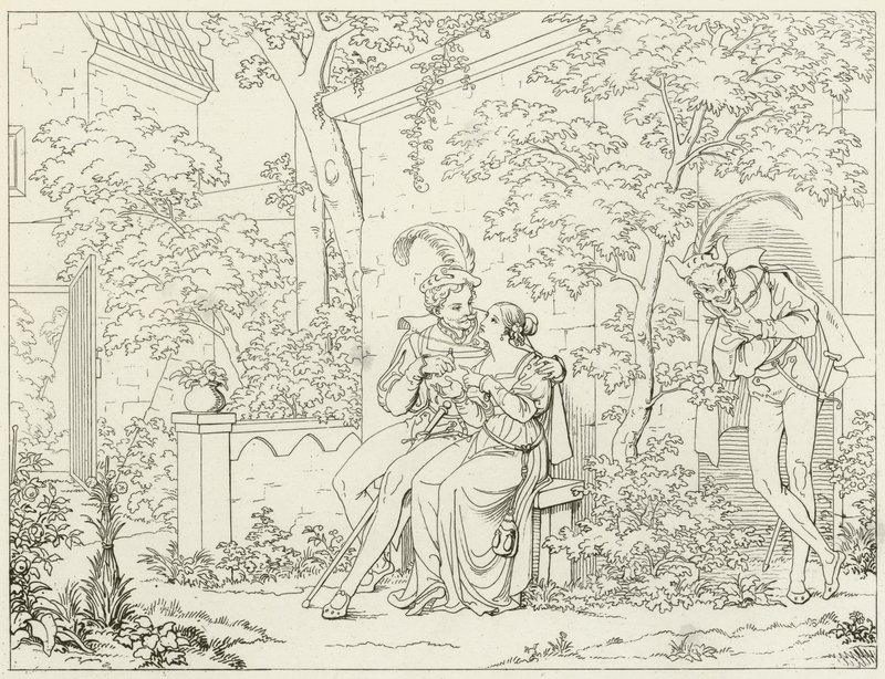 Illustration zu Goethes Faust von Friedrich August Moritz Retzsch
