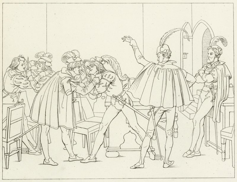 Illustration zu Goethes Faust von Friedrich August Moritz Retzsch