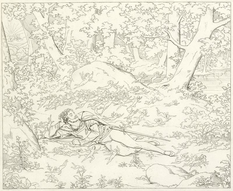 Illustration für Goethes Faust von Friedrich August Moritz Retzsch