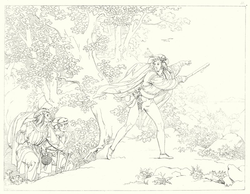 Illustration zu Schillers Lied von der Glocke von Friedrich August Moritz Retzsch