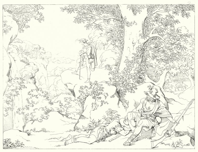 Illustration zu Schillers Lied von der Glocke von Friedrich August Moritz Retzsch