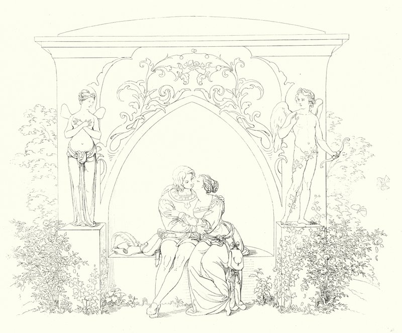 Illustration für Schillers Lied von der Glocke (Gravur) von Friedrich August Moritz Retzsch