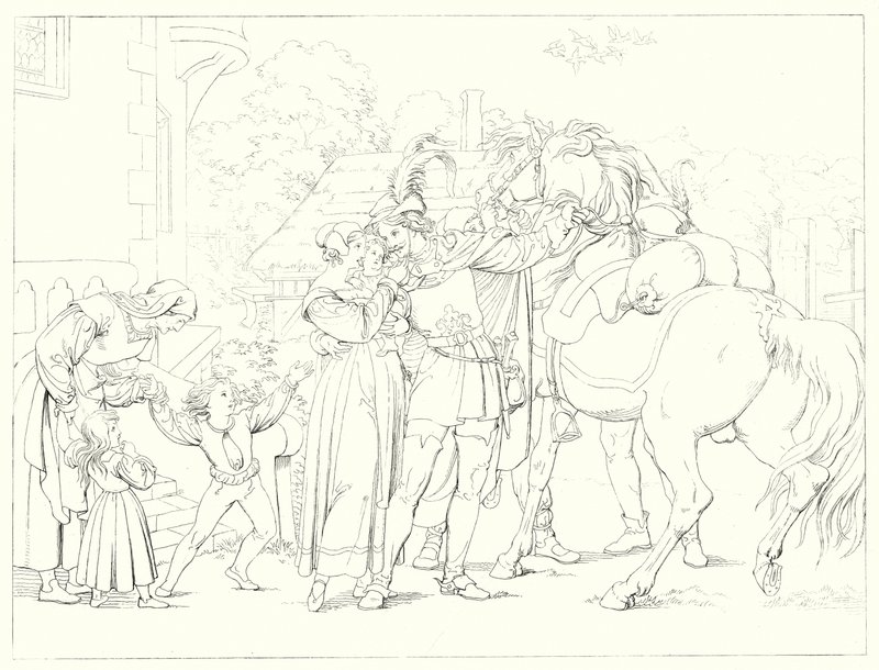 Illustration zu Schillers Lied von der Glocke von Friedrich August Moritz Retzsch