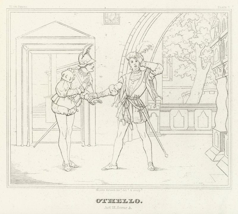 Othello, Akt III, Szene 3 von Friedrich August Moritz Retzsch