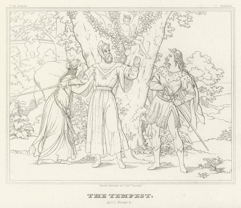 Der Sturm, Akt I, Szene 2 von Friedrich August Moritz Retzsch