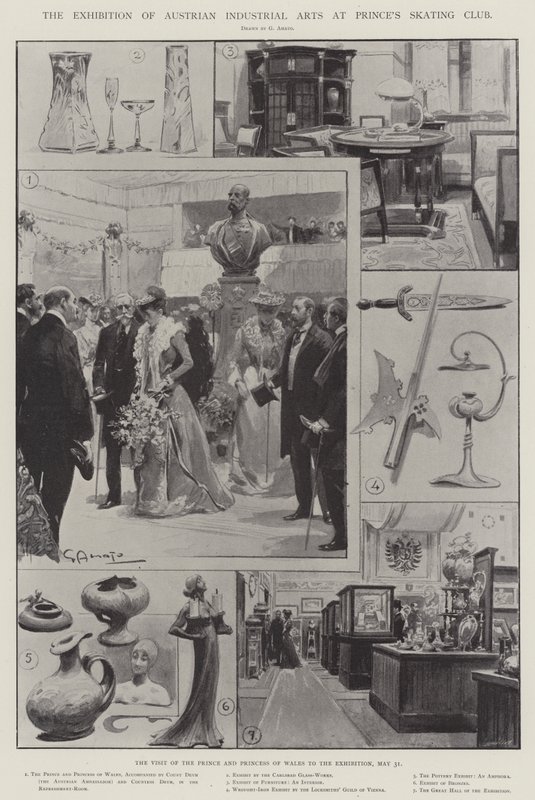 Die Ausstellung österreichischer Industriekunst im Prince