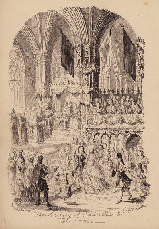 Aschenputtel und der Glasschuh von George (after) Cruikshank