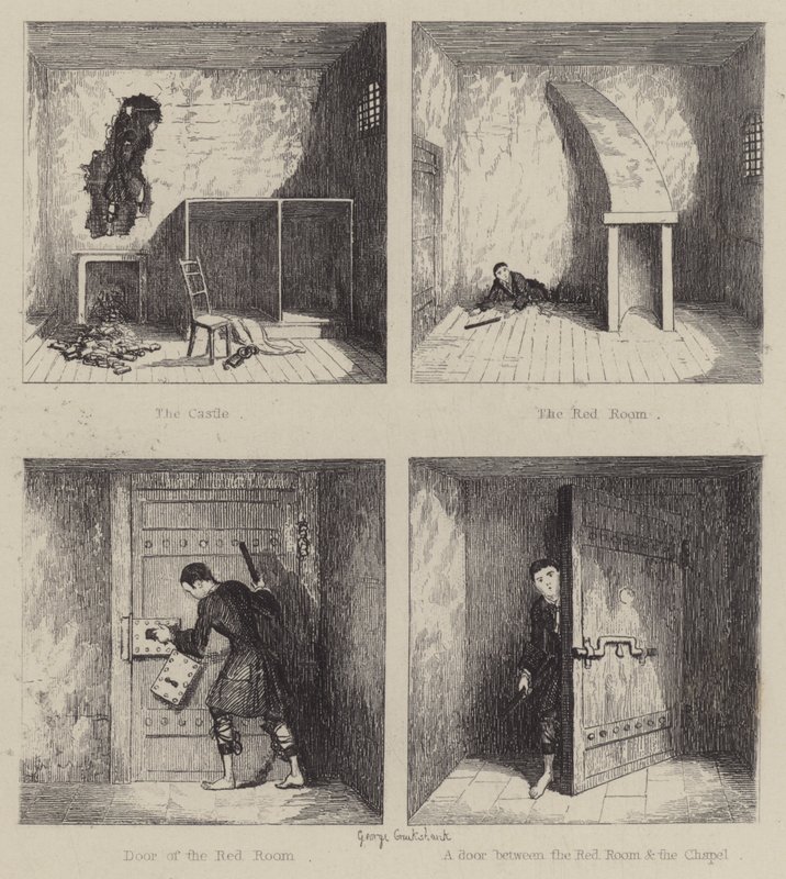 Illustration für Jack Sheppard (Gravur) von George (after) Cruikshank