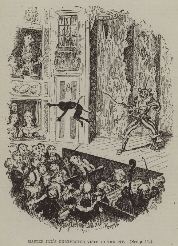 Meister Joes unerwarteter Besuch in der Grube von George (after) Cruikshank