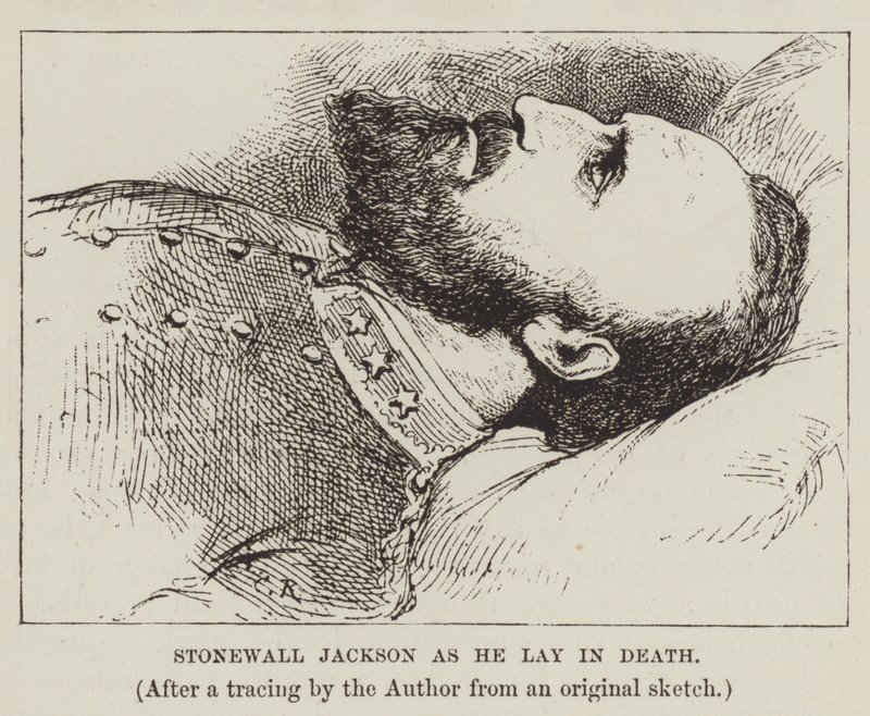 Stonewall Jackson im Tod von George Augustus Sala