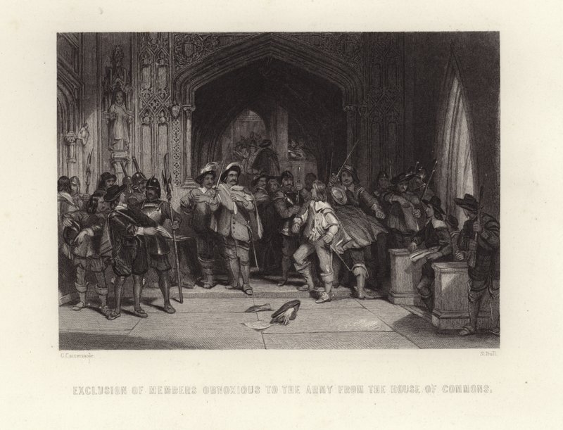 Ausschluss von Mitgliedern, die der Armee unangenehm sind, aus dem Unterhaus von George Cattermole