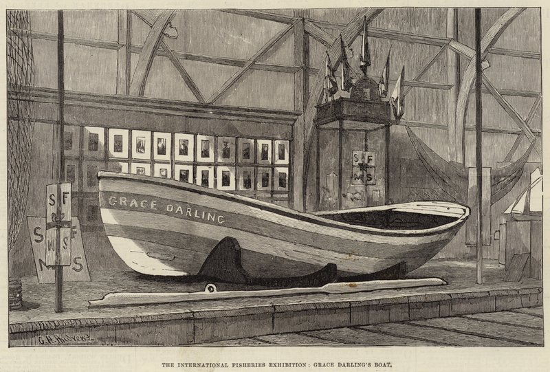 Die Internationale Fischereiausstellung, Grace Darlings Boot von George Henry Andrews