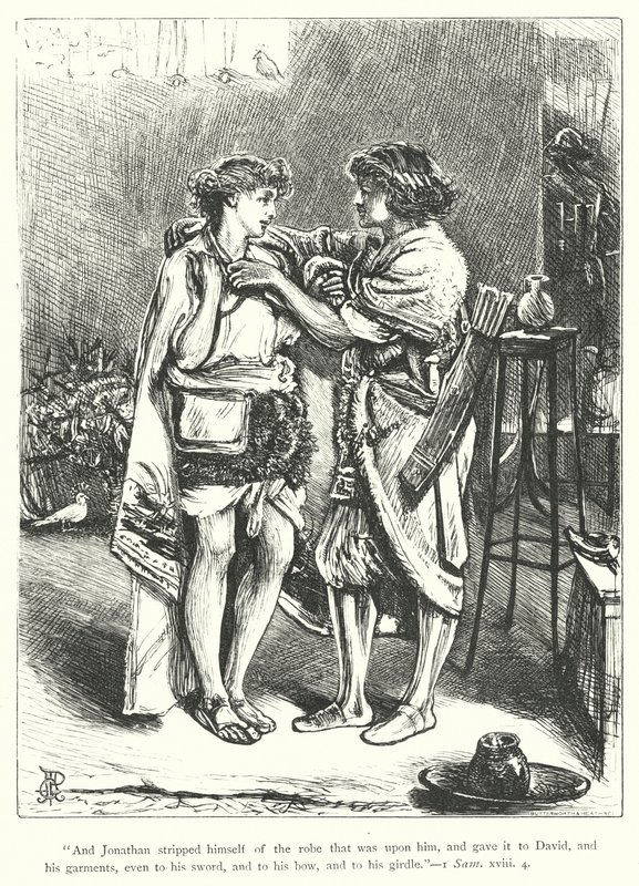 David und Jonathan von George John Pinwell