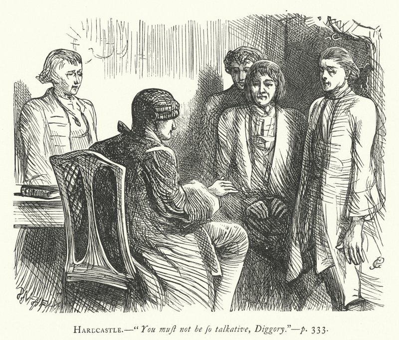 Illustration für Sie macht sich klein, um zu erobern (Gravur) von George John Pinwell