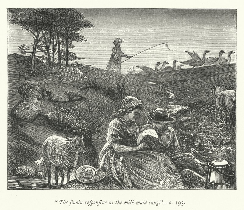 Illustration für Das verlassene Dorf von George John Pinwell